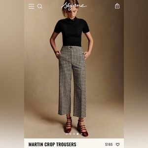 Sézane Martin Crop Trousers size US 4, FR size 36